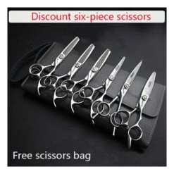 FUIENKO Neue Berufs Barber Schere 440c Haarschnitt Schere 6/7 Zoll Schneiden Friseur Spezielle Friseur Schere Werkzeug Vollen Satz,7 Inch 2PC -Angebote Schneidwerkzeug Store 67131492 3