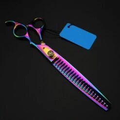 FUIENKO 8,0 Zoll Pet Barber Zubehör High-end Edelstein Zahn Ausdünnung Schere Pet Pflege Schere,7 Inch -Angebote Schneidwerkzeug Store 67131509 3