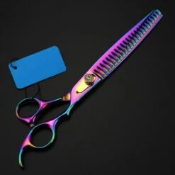 FUIENKO 8,0 Zoll Pet Barber Zubehör High-end Edelstein Zahn Ausdünnung Schere Pet Pflege Schere,7 Inch -Angebote Schneidwerkzeug Store 67131509 4