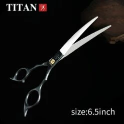 FUIENKO Titan Professional Hair Schere Friseur Schere Friseur Haare Schneiden Schere Scissor 6,5 Zoll 7,0 Zoll Schere Gebogene Schere,HPC65(6.5INCH)