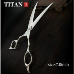 FUIENKO Titan Professional Hair Schere Friseur Schere Friseur Haare Schneiden Schere Scissor 6,5 Zoll 7,0 Zoll Schere Gebogene Schere,HPC65(6.5INCH) -Angebote Schneidwerkzeug Store 67131511 5