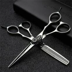 FUIENKO Haar Kommode Professionelle Barber Schere 5/5.5/6/7 Zoll Sharp Salon Friseur Schneiden Scheren Verdünnung Friseur Schere,6 Inch 2PC