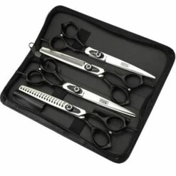 FUIENKO Haar Kommode Professionelle Barber Schere 5/5.5/6/7 Zoll Sharp Salon Friseur Schneiden Scheren Verdünnung Friseur Schere,6 Inch 2PC -Angebote Schneidwerkzeug Store 67131513 4
