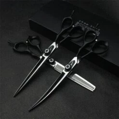 FUIENKO Haar Kommode Professionelle Barber Schere 5/5.5/6/7 Zoll Sharp Salon Friseur Schneiden Scheren Verdünnung Friseur Schere,6 Inch 2PC -Angebote Schneidwerkzeug Store 67131513 5