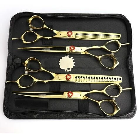 Fuienko 7 Zoll Friseur Schere Für Friseur Japanischen Friseur Schere Set Ausdünnung Haar Schneiden Scheren Set,7 Inch 4PC 1 Fuienko 7 Zoll Friseur Schere Für Friseur Japanischen Friseur Schere Set Ausdünnung Haar Schneiden Scheren Set,7 Inch 4PC