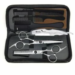 FUIENKO Haar Schneiden Ausdünnung Schere Friseur Haarschnitt Set Professionelle Scheren Salon Haar Schere 6.0 "Haar Schere,leather Case Set
