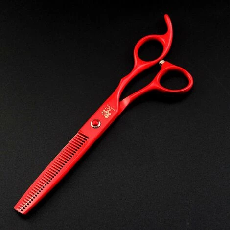 FUIENKO 1 Set Professional Pet Pflege Schere Set Rot 4 Stücke Hund Scheren Haar Schneiden Ausdünnung Schere Gebogene Schere,set Add Case 4 FUIENKO 1 Set Professional Pet Pflege Schere Set Rot 4 Stücke Hund Scheren Haar Schneiden Ausdünnung Schere Gebogene Schere,set Add Case – Bild 4