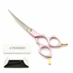 Haustier Hund Pflege Schere Kurve 6 Inch Gebogene Schere Rosa Goldene Oder Blau Griff Super Japan 440C Fuienko TOP KLASSE NEUE,6 INCH Pink Handle 1