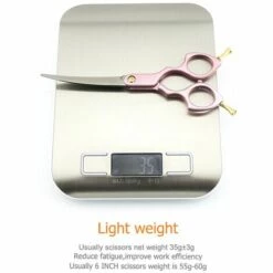 Haustier Hund Pflege Schere Kurve 6 Inch Gebogene Schere Rosa Goldene Oder Blau Griff Super Japan 440C Fuienko TOP KLASSE NEUE,6 INCH Pink Handle 1 -Angebote Schneidwerkzeug Store 67131538 3