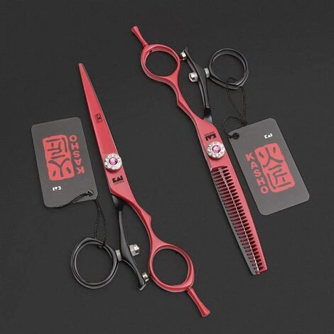 FUIENKO Barbertop Japan 440C Salon Friseur Schere 6 Zoll Barber Flache Zahn Scissor Set Lagerung Tasche Stlying Werkzeuge,f 2 FUIENKO Barbertop Japan 440C Salon Friseur Schere 6 Zoll Barber Flache Zahn Scissor Set Lagerung Tasche Stlying Werkzeuge,f – Bild 2