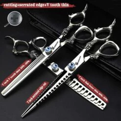 6/7 Zoll Japanischen Fuienko 440c Heißer Verkauf Friseur Schere Für Schönheit Salon Friseur Schere Feine,6 Inch Thin -Angebote Schneidwerkzeug Store 67131571 4