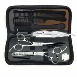 FUIENKO Anzug 5.5 "Edelstahl Friseur Schneiden/Ausdünnung Schere Professional Hair Schere Salon Werkzeuge Rechte Hand Schere Friseur,Thinning -Angebote Schneidwerkzeug Store 67131577 3