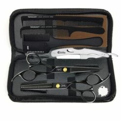 FUIENKO Anzug 5.5 "Edelstahl Friseur Schneiden/Ausdünnung Schere Professional Hair Schere Salon Werkzeuge Rechte Hand Schere Friseur,Thinning -Angebote Schneidwerkzeug Store 67131577 4