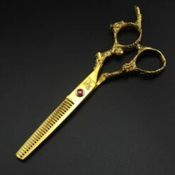 FUIENKO 6,0 Zoll Gold Farbe Drachen Griff Friseur Schere Professional Barber Haar Schere Friseur Werkzeuge Set,cutting Scissors -Angebote Schneidwerkzeug Store 67131595 3