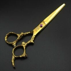 FUIENKO 6,0 Zoll Gold Farbe Drachen Griff Friseur Schere Professional Barber Haar Schere Friseur Werkzeuge Set,cutting Scissors -Angebote Schneidwerkzeug Store 67131595 5