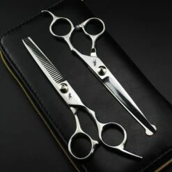 FUIENKO 6,5 Zoll Baby Schere Runde Kopf Schere Haarschnitt Schere Haar Schere Barber Scheren Friseur Schere Haar Cutter,thinning Scissors