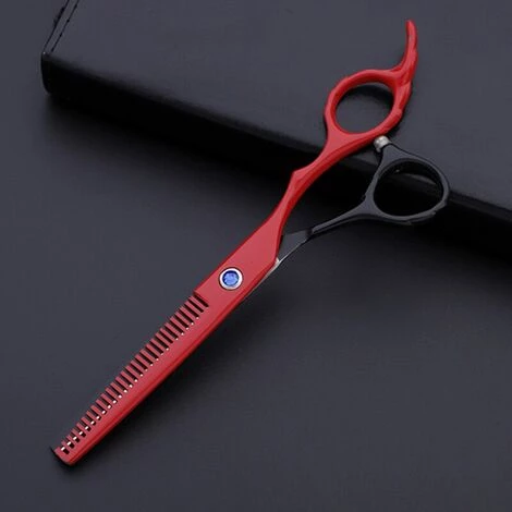FUIENKO Professionelle Japan 440c 6 ''Blume Griff Rot & Schwarz Haar Schere Haarschnitt Verdünnung Barber Schneiden Scheren Friseur Schere,set 4 FUIENKO Professionelle Japan 440c 6 ''Blume Griff Rot & Schwarz Haar Schere Haarschnitt Verdünnung Barber Schneiden Scheren Friseur Schere,set – Bild 4