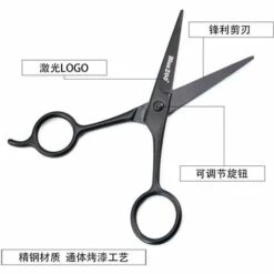 FUIENKO Bluezoo Schwarz 12,2 Cm Gesichts Haar Nase Haar Bart Augenbrauen Edelstahl Friseur Schere Barber Schere,Black 8 FUIENKO Bluezoo Schwarz 12,2 Cm Gesichts Haar Nase Haar Bart Augenbrauen Edelstahl Friseur Schere Barber Schere,Black -Angebote Schneidwerkzeug Store 67131647 4