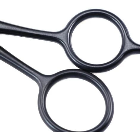 FUIENKO Bluezoo Schwarz 12,2 Cm Gesichts Haar Nase Haar Bart Augenbrauen Edelstahl Friseur Schere Barber Schere,Black 5 FUIENKO Bluezoo Schwarz 12,2 Cm Gesichts Haar Nase Haar Bart Augenbrauen Edelstahl Friseur Schere Barber Schere,Black – Bild 5