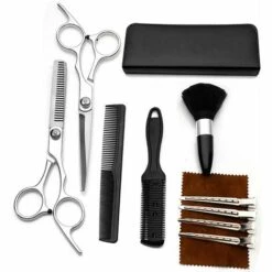 FUIENKO 11PCS Professional Hair Schneiden Schere Set Friseur Schere Haar Cape Friseur Ausdünnung Schere Haare Schneiden Schere Kit,5PCS,Vereinigten Staaten -Angebote Schneidwerkzeug Store 67131662 3