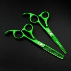 FUIENKO Professional Hair Schere Schneiden Barber Grüne 5,5 Zoll Haar Scissor Salon Scisors Ausdünnung Schere Friseur Schere,cuting Scissors -Angebote Schneidwerkzeug Store 67131670 3