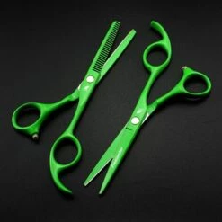 FUIENKO Professional Hair Schere Schneiden Barber Grüne 5,5 Zoll Haar Scissor Salon Scisors Ausdünnung Schere Friseur Schere,cuting Scissors -Angebote Schneidwerkzeug Store 67131670 4
