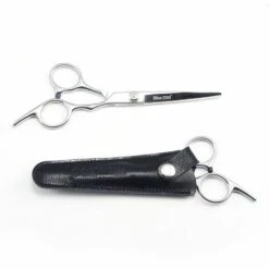 FUIENKO Bluezoo Schere Mit Leder Abdeckung Edelstahl Barber Haar Schere Haar Schere Bart Schere Salon Friseur Schere,17.5 -Angebote Schneidwerkzeug Store 67131718 4