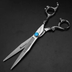 FUIENKO Friseur Schere 7/8 Zoll Haar Schneiden Schere Edelstahl Haar Verdünnung Schere Sapphire Salon Barber Schere Feine,4PC -Angebote Schneidwerkzeug Store 67131722 3