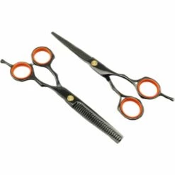 FUIENKO Lila Japanischen Edelstahl Haarschnitt Verdünnung Friseur Scheren Professionelle Barber Schere,Silver Thinning -Angebote Schneidwerkzeug Store 67131735 4