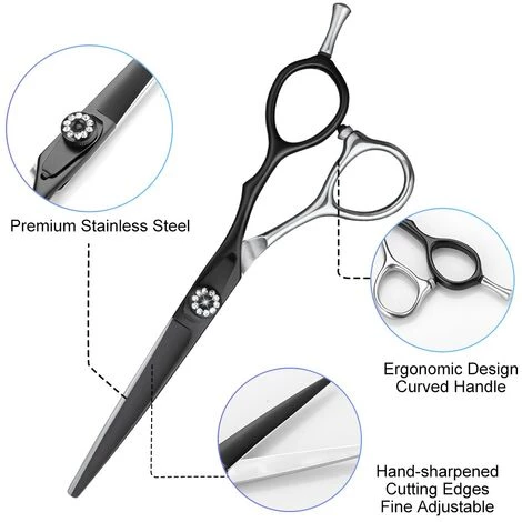 FUIENKO SENIGNOL 6 Zoll Haar Schere Dünner Professionelle Barber Scissor Set Haar Schneiden Schere Salon Haar Scheren 440C Japan Stahl,6.0 Thinning 2 FUIENKO SENIGNOL 6 Zoll Haar Schere Dünner Professionelle Barber Scissor Set Haar Schneiden Schere Salon Haar Scheren 440C Japan Stahl,6.0 Thinning – Bild 2