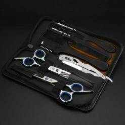 FUIENKO Professionelle Japan 440C 6'' Haar Schere Haarschnitt Scissor Verdünnung Barber Schneiden Scheren Friseur Schere Barbershop Set,cutting And Thinning -Angebote Schneidwerkzeug Store 67131812 3