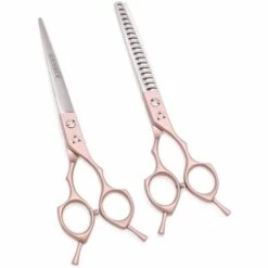 FUIENKO 7 "Professional Pet Schere Hunde Haar Schneiden Scheren Verdünnung Schere 440C Japanischen Stahl Katzen Pflege Schere Gebogene 4009#,B4009 Hei 5P 70N -Angebote Schneidwerkzeug Store 67132017 3