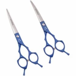 FUIENKO 7 "Professional Pet Schere Hunde Haar Schneiden Scheren Verdünnung Schere 440C Japanischen Stahl Katzen Pflege Schere Gebogene 4009#,B4009 Hei 5P 70N -Angebote Schneidwerkzeug Store 67132017 4