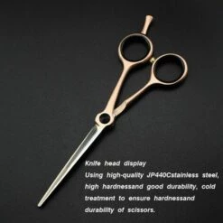 FUIENKO Professionelle JP 440c Stahl 5 Zoll Scissor Gehobenen Haar Schere Haarschnitt Barber Tools Schneiden Scheren Friseur Schere,gold -Angebote Schneidwerkzeug Store 67132034 4