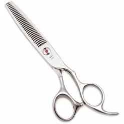 Haar Schere 6 ''Fuienko JP Stahl Roten EDELSTEIN Friseur Schere Schneiden Scheren Verdünnung Scheren Haar Schere Geweih Zahn A2003,A2003 Yin C 6N -Angebote Schneidwerkzeug Store 67132471 3