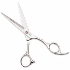 Haar Schere 6 ''Fuienko JP Stahl Roten EDELSTEIN Friseur Schere Schneiden Scheren Verdünnung Scheren Haar Schere Geweih Zahn A2003,A2003 Yin C 6N -Angebote Schneidwerkzeug Store 67132471 4