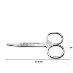 FUIENKO Edelstahl Professionelle Nagel Scheren Maniküre Für Nägel Augenbraue Nase Wimpern Häutchen Schere Gebogene Pediküre Make-Up Werkzeuge,Black -Angebote Schneidwerkzeug Store 67237759 4