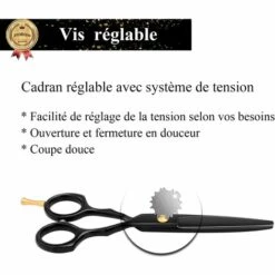 BF 1 Set Professionelles Friseurscheren-Set Schwarz Kamm Stahl Rasierer Friseurschere Ausdünnung Haarschnitt Schnitt Pony Friseur -Angebote Schneidwerkzeug Store 67420922 5