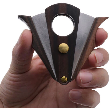 PERLE RARE Zigarrenschneider Aus Holz, Zigarrenschneider Aus Edelstahl, Spezielle Zigarrenschneider, Scharfe Tragbare Zigarrenschere Aus Ebenholz 4 PERLE RARE Zigarrenschneider Aus Holz, Zigarrenschneider Aus Edelstahl, Spezielle Zigarrenschneider, Scharfe Tragbare Zigarrenschere Aus Ebenholz – Bild 4