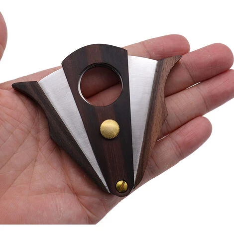 PERLE RARE Zigarrenschneider Aus Holz, Zigarrenschneider Aus Edelstahl, Spezielle Zigarrenschneider, Scharfe Tragbare Zigarrenschere Aus Ebenholz 5 PERLE RARE Zigarrenschneider Aus Holz, Zigarrenschneider Aus Edelstahl, Spezielle Zigarrenschneider, Scharfe Tragbare Zigarrenschere Aus Ebenholz – Bild 5