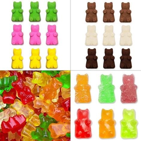 MONLY Silikonformen Für Gummibärchen Und Eiswürfel, SENHAI Set Mit 3 Silikonformen Für Die Herstellung Von Gelee-Schokoladen-Seifenkuchen, Muffins – Bär 5 MONLY Silikonformen Für Gummibärchen Und Eiswürfel, SENHAI Set Mit 3 Silikonformen Für Die Herstellung Von Gelee-Schokoladen-Seifenkuchen, Muffins – Bär – Bild 5