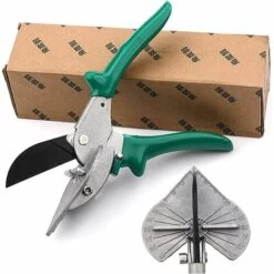 HIASDFLS Gehrungsschneider, Verstellbare Winkelschere Winkelschere Multi-Winkel-Kanal Gehrungsschneider Schere Universal Straight Gehrungsschneider, Für Wasserrohre Gummikabel