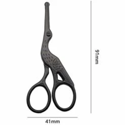 ILOVEMILAN 2 Stück Edelstahl Crane Nase Haarschere Augenbrauen Trimmen Schere Retro Stickerei Kleine Schere Rundkopf Schönheitsschere Bartschere -Angebote Schneidwerkzeug Store 67932326 3