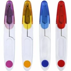 JUNJUN Nähschere Fadenschneider Mit Kunststoffgriff; Kleine Fadenschere Für Kreuzstich, Reisen, Schneider, Angelgarn, Stickerei, Heimwerkerbedarf (4 Stück 4 Farben)