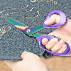 JUNJUN Stoffschere, Schneiderschere Mit Strapazierfähigem Titanbeschichtetem Edelstahl, Schneiderschere Zum Schneiden Von Stoffen Und Leder, Lila, 10 Zoll -Angebote Schneidwerkzeug Store 68013134 5