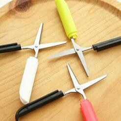 JUNJUN Klappbare Tragbare Sicherheitsschneideschere Mit Edelstahl-Schutzhülle Mini Schneiderschere, 4 Stück -Angebote Schneidwerkzeug Store 68013283 4