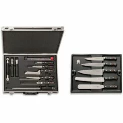 F. DICK Kochkoffer Plaza 17-teilig Messer-Set Koffer Kochmesser + Kochwerkzeug