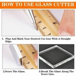 ECHOO Professioneller Glasschneider Aus Legierung Mit 3 Klingen – Öltropfen Und 2–20 Mm Schraubendreher – Für Glasfliesen, Spiegel, Präzise Schnitte, Dickes Glasmosaik -Angebote Schneidwerkzeug Store 68255833 5