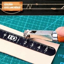 MONLY Leder-Distanzwerkzeug Schuhmacher-Sattlerei-Werkzeug Lederbohren