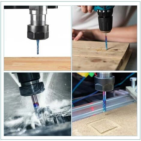 MONLY 10-teiliges PCB-Kit Blauer Nano-Rotationsschneider Schaft 3 Mm Wolframkarbid-Endgravur-Set Für CNC-Fräser Gratwerkzeug Mit Aufbewahrungskoffer 3 MONLY 10-teiliges PCB-Kit Blauer Nano-Rotationsschneider Schaft 3 Mm Wolframkarbid-Endgravur-Set Für CNC-Fräser Gratwerkzeug Mit Aufbewahrungskoffer – Bild 3